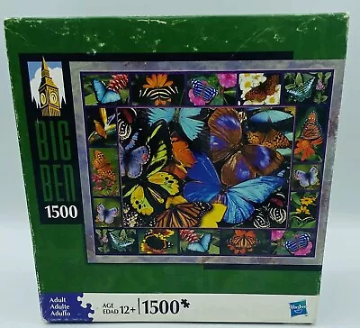 Hasbro Country Decor Milton Bradley 1500 Pc Puzzle 2008 NEW Butterflies • $19.99