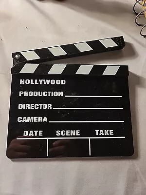 Movie Film Clap Board 8 X 7 Hollywood Clapper Board Wooden Clapboard Disney • $11.99