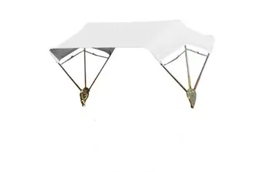 $199.95 • Buy White 3 Bow 40  Buggy Top Tractor Umbrella Frame & Canvas Cover TBT3 405475