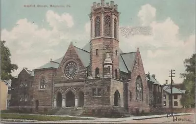 Postcard Baptist Church Meadville PA 1908 • $20