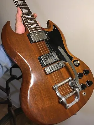 Gibson SG 1979 Vintage W Bigsby Tremolo All Mahogany • $3000