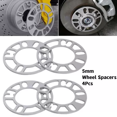 4Pcs 5mm 4 Lug 5 Lug Universal Wheel Spacers 4x100 4x114.3 5x105 5x112 5x120 • $21.16