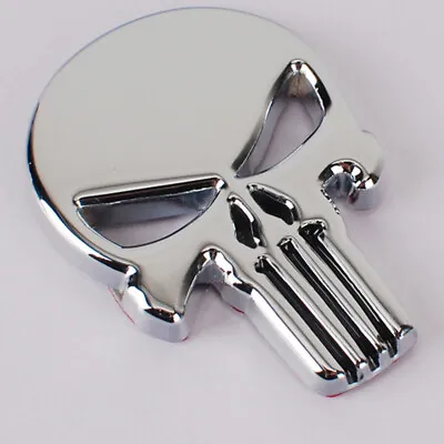 $15.99 • Buy Harley Davidson Motorcycle Skull Logo Emblem Metal Body Decal/Badge Brand New
