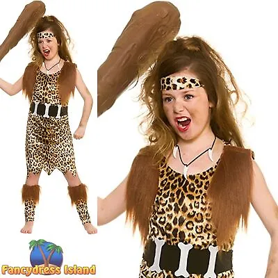 £12.29 • Buy Wicked Stone Age Cave Girl Kids Childs Fancy Dress Costume