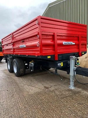 JACKSTA Dump Trailer 12 Ton Drop Side Tipping Heavy Duty Farm Trailer UK Stock • £11665