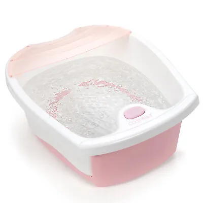 Foot Spa Massager W/ Arch Toe-Touch Control & Smooth Bubble Massage Nodes Pink • $29.99
