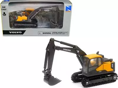 Volvo EC140E Track-Type Excavator Yellow Diecast Model By New Ray • $22.49