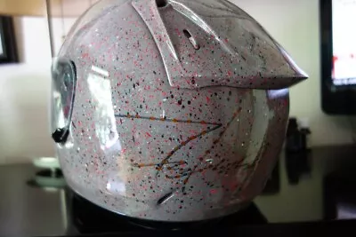  Untitled  Original Painted Motorcycle Helmet By Futura • $4950