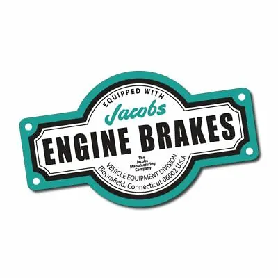 Jacobs Engine Brakes Sticker / Decal - Truck Truckers Rig Kenworth Mack Car Ute • $11.50