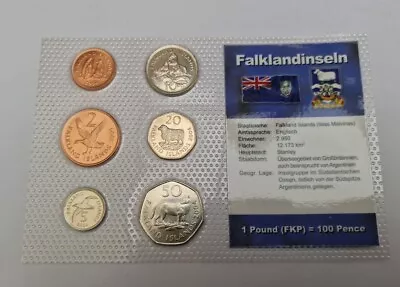 1 Penny - 50 Pence 2004 Excellent Condition Coins Set Falkland Island 🇫🇰  • £12.45