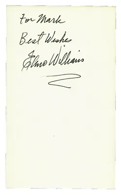  High Noon  Elmo Williams Hand Signed 3X5 Card JG Autographs COA • $39.99
