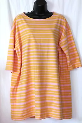 MARIMEKKO UNIQLO Long Ctn Knt Top 3/4 Slvs 50 In Chest 32.5 In Long - Sz XL EXC • $29.99