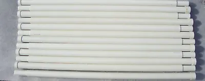 UNUSED MILITARY White 4' Heavy Duty Fiberglass Antenna Mast Sections Lot Of 12 • $119.95