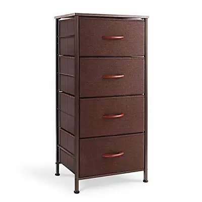 ROMOON Dresser Organizer With 4 Drawers Fabric Dresser Tower For Bedroom Hall... • £84.38