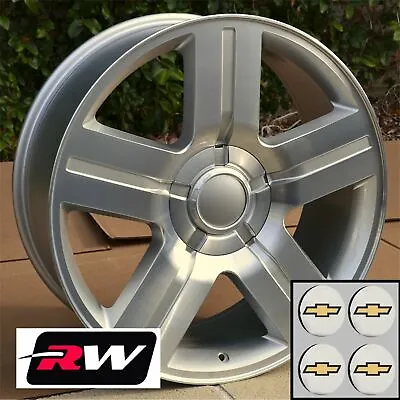 20 Inch Chevy Suburban Factory Style Wheels Machined Silver Texas Edition Rims • $988.14