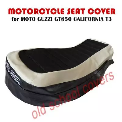 Motorcycle Seat Cover Moto Guzzi 850 California T3 In Black & Cream • $74.66