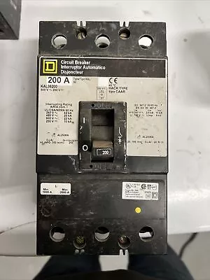 Square D KAL36200 Circuit Breaker 200 Amp 3 Pole 600V Series 2 • $380