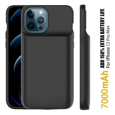 $85.49 • Buy 7000mAh Portable Power Bank Pack Battery Charger Case For IPhone 11 12 Pro Max
