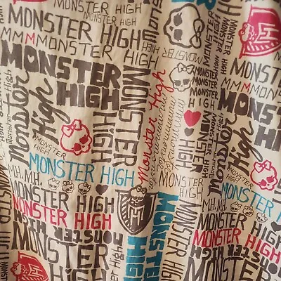 Monster High Bedding Twin Fitted Sheet Plus Twin Regular Sheet Bedding Ghoul  • $15.99