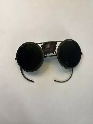 Vintage Machinist Green Lenses Glasses  Steampunk For Restoration • $24.50