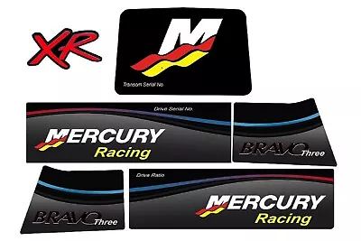 Mercruiser Bravo Three Racing Xr Self Adhesive Vinyl Waterproof Sticker  • $17