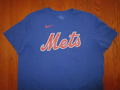 Nike New York Mets Max Scherzer Short Sleeve Blue T-shirt Mens 2xl Excellent • $4.99