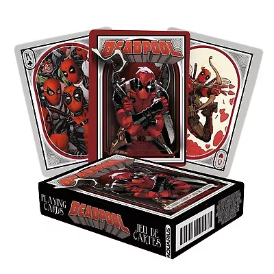  AQUARIUS Marvel Deadpool Playing Cards - Deadpool Themed Deck Of Cards For Your • $12