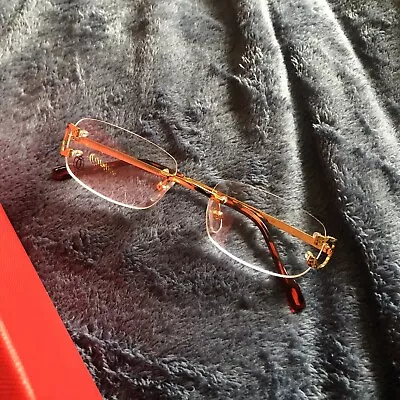$250 • Buy Cartier Unisex Eyeglasses Vintage Frames - New Old Set - Full Set Included