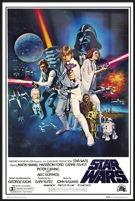 Star Wars: Episode IV - A New Hope - Framed Movie Poster (Regular Style C) • $74.99