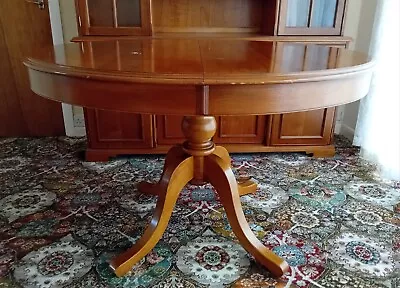 £120 • Buy Traditional Oval Dining Table Pedestal Extendable Cherry Younger Home Furniture