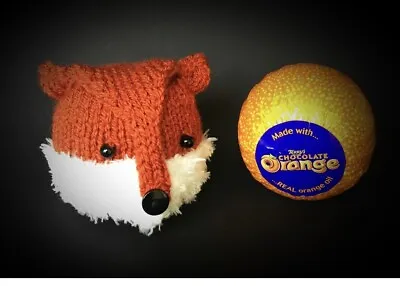 £3.10 • Buy Christmas Winter Fox Chocolate Orange Cover Hand Knitted