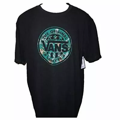 Vans Mens Floral Shield Tee Shirt - Black • $18.95