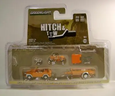 1973 '73 Vw Type 181 Thing & 1920 '20 Indian Hitch & And Tow R26 Greenlight 2022 • $19.93
