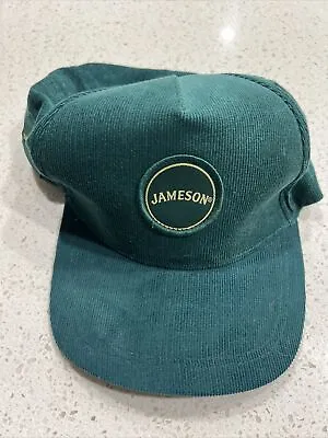 Jameson Irish Whiskey Corduroy Cap Hat Colour Green Adjustable Rear Free Postage • $22