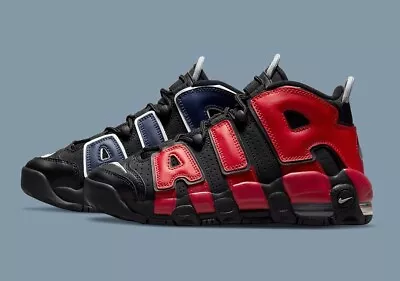 Nike Air More Uptempo '96 Black University Red Alternate Split DJ4400-001 Men's • $99.97