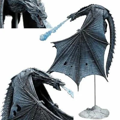 GAME OF THRONES Viserion Ice Dragon ACTION FIGURE 10'' PVC Toys Gift Statue • £34.99