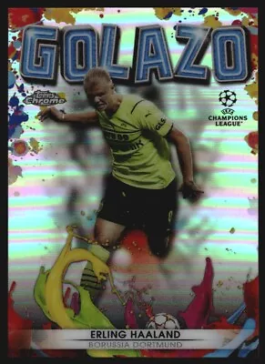 2021-22 Topps Chrome UEFA Champions League Golazo #G1 Erling Haaland • $4.50