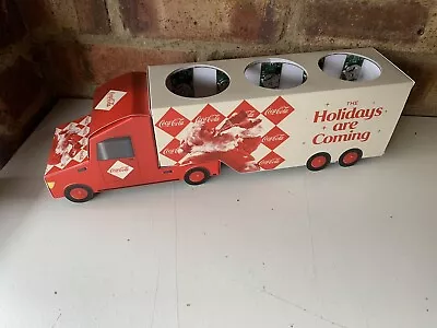 Coca Cola Holidays Are Coming Cardboard Christmas Truck POS Advertising NEW • £25