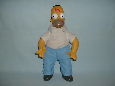 THE SIMPSONS 12  HOMER SIMPSON Soft Plush Toy Figure With Kisses VALENTINES DAY • £3.99