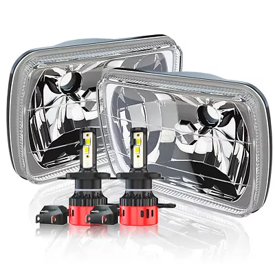 DOT Pair 5x7  7X6 LED Headlights Halo DRL Hi-Lo Beam For Mazda B2200 B2600 Truck • $149.99