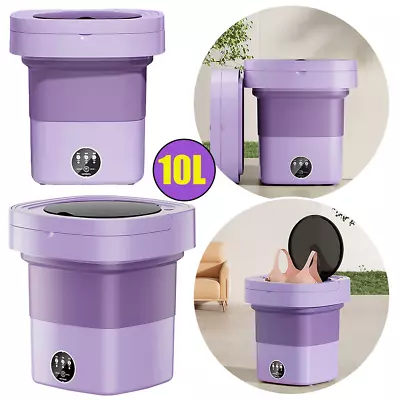 Portable Washing Machine Mini Washer Foldable Washer And Spin Dryer Small Travel • $30.98