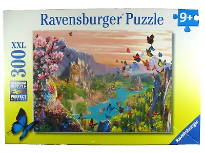 Ravensburger 300 Large Piece Puzzle Fairy Valley Colorful Butterflies Complete • $19.97