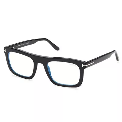 Tom Ford TF 5757-B 001 Black Blue Block Authentic Eyeglasses Frames • $150