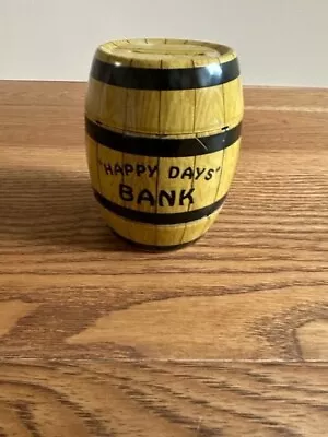 Vintage Depression Prohibition Era J. Chein Tin Litho Happy Days Bank Barrel • $9