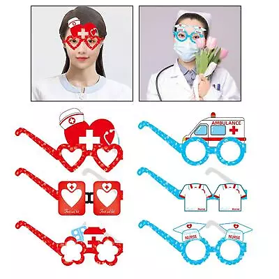 6Pcs Nurse Eyeglasses Photo Props Nurse Gifts For Women Selfie Party Favors • $6.15