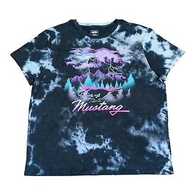 Ford  Mustang Shirt Men Size XXL Multicolor Tie Dye Short Sleeve 2XL  • $13.21