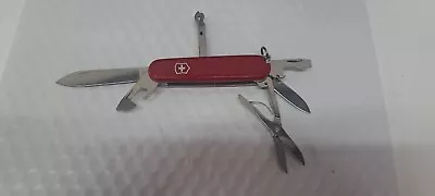 Victorinox Climber Swiss Army Pocket Knife 91MM - Vintage Pre Hook Red • $24.99