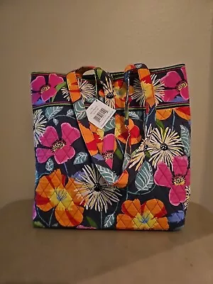 NWT Vera Bradley Grand Tote Jazzy Blooms Tote Bag 13” Long • $49