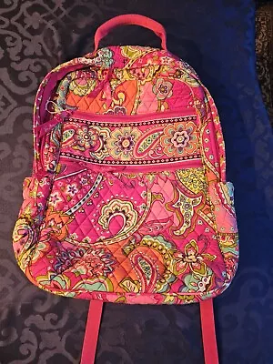 Vera Bradley Pink  Paisley/Floral Backpack  Laptop • $19.95