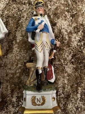 £10 • Buy Capodimonte Porcelain Napoleon Era Soldier Figure